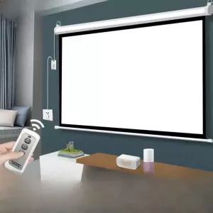 액자형 전동 스크린 사무실 빔스크린 광학 120인치