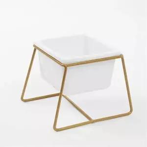 TBZ 인테리어 도자기 미니화분(골드 스탠드)