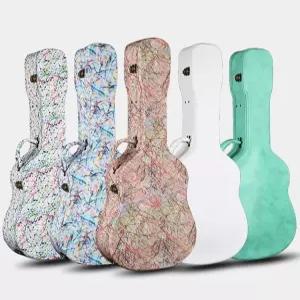 휴대용 케이스 통기타 백팩 하드케이스 충격방지 방수 기타가방 클래식 가죽 보관함