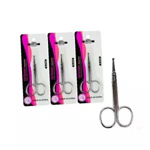 스테인리스 콧털 정리 미용 가위 3p 눈썹 손질 소형 커팅 도구 세트