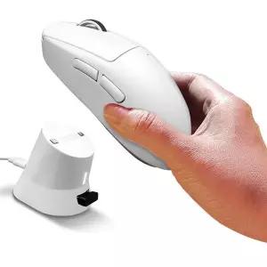 로지텍G 시리즈 무선 게이밍 마우스 충전독 화이트