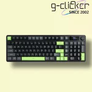 지클릭커 오피스프로 WK50 LCD 98 RGB 풀윤활 사무용 무소음 무선 키보드 포커그린