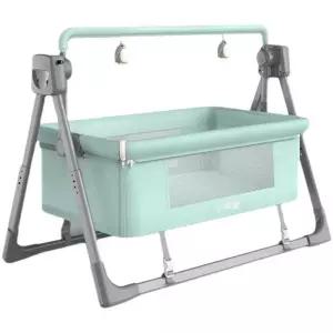 전동 바운서 식탁의자 스마트 핑크 블루투스 흔들침대