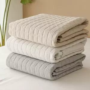 로지 뱀부 시어서커 침대패드 4면 고정밴딩 슈퍼싱글 퀸 매트