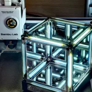 컴퓨터 책상 LED 무드등 리안 램프 블랙 인피니티