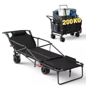 a209와이드 휠 대형캠핑웨건 야전침대 접이식 웨건 휴대용