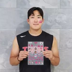 [네오플레인][LG트윈스] 손주영 선수 스포츠 야구 타투 스티커 응원용품 페이스 페인팅 건식 판박이