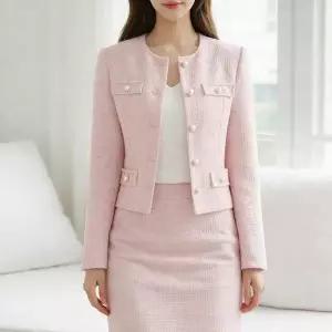 [하프클럽/옷자락]여성 기본 세련된 데일리 사무실 간절기 재킷