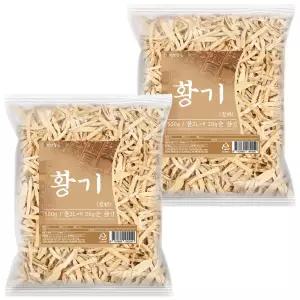 말린 황기 절편 500g 2개