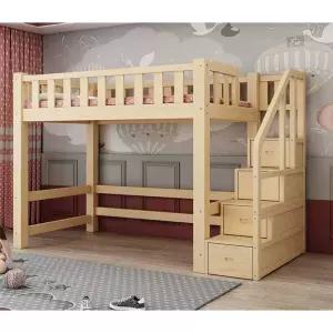 낮은벙커침대 2층 기숙사 이층침대 공간절약 벙커