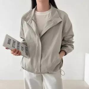 [하프클럽/옷자락]여성용 봄 여름 간절기 코튼 루즈핏 재킷