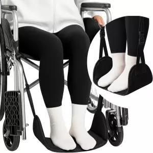 스프링 씨온 휠체어 풋레스트 해먹 부드러운 패딩 베이스가 있는 조절 가능한 다리 지지 풋 슬링 스퀴즈