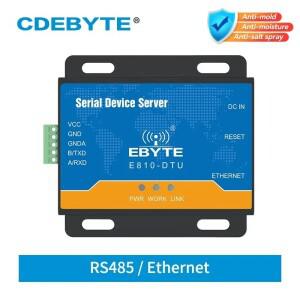 RS485-이더넷 RJ45 직렬 포트 서버 투명 전송 TCP UDP 100M 전이중 Modbus RTU 모뎀 E810-DTU(RS485)-V2
