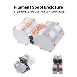 밤부랩 AMS 라이트 멀티컬러 3D 프린팅용 업그레이드된 필라멘트 스풀 보호 케이스, 아름다운 필라멘트 스