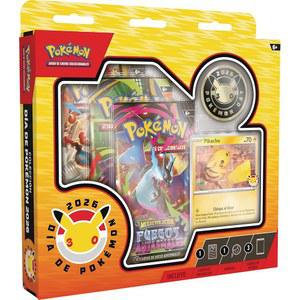 포켓몬: 포켓몬 데이 오브 2026 컬렉션 (홀로그래픽 프로모션 카드 1장, 동전 1개, 부스터 팩 3개)