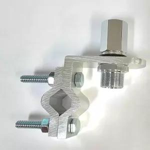 프로 트럭커 경량 알루미늄 더블 그루브 미러 마운트 슬림 2볼트 디자인 3/8인치 x 24 스레드 CB 라디오