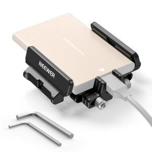 콜드 케이블 클램프가 있는 NEWER 마운트 브래킷 SSD 홀더 6인치 삼성 T5 T7 스몰리그 케이지와 호환되는 BMPCC 4K 6K 15 프로 맥스 케이지 UA035 호환