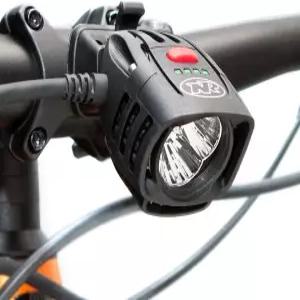 나이트라이더 프로 2200 레이스 프론트 바이크 라이트 루멘 충전식 4셀 MTB 헤드라이트 연료 게이지 헬멧