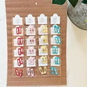 [반려] 강아지 사각핀 애견 20개 세트 머리핀 2P 똑딱이 30mm