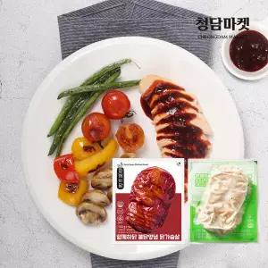 [청담마켓] 양념 닭가슴살 20팩 (불닭양념 10팩 + 와사비마요 10팩)