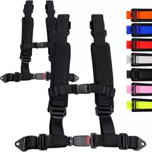 스틸 애니멀즈 4점 UTV 하네스 안전벨트 폴라리스 RZR 캔암 매버릭 혼다 탈론 및 SXS용 조절 가능한 레이싱