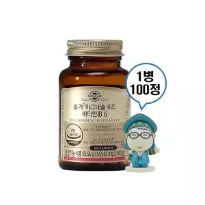 솔가 마그네슘 위드 비타민B6 555.5mg 100정 1병