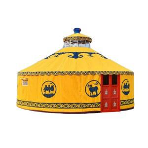 유르트텐트 대형 농가 쉘터 260 텐트 설치 몽게르 조각된 몽골텐트 구형 난방 이동식