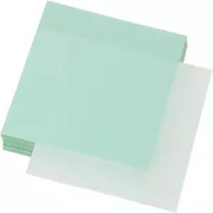 ONLYKXY 4팩 투명 스티커 메모 3x3인치 방수 셀프 북 탭 200매 PET 마커 패드연두색