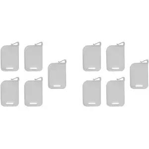 VONNST 10Pcs 플라스틱 카드 상자 분할기 게임 분류용 휴대용 수납 파티션 보드 회색