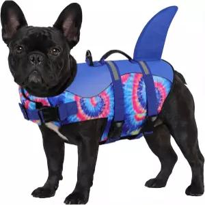 아센쿠 반려견 구명조끼 수영 및 보트를 위한 반려동물 안전 조끼 부유식 상어 소형 중형 대형견을 구명