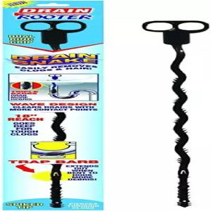 로토 루터 배수 뱀 털 막힘 제거기 유연한 플라스틱 수공구 싱크대 샤워 오거 클리너 오프너