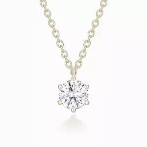 [오네주얼리]14K Essentiel 7부 랩다이아몬드 목걸이 ONW20415N