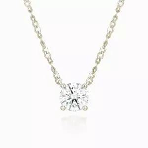 [오네주얼리]14K Essentiel 7부 랩다이아몬드 목걸이 ONW20440-2N