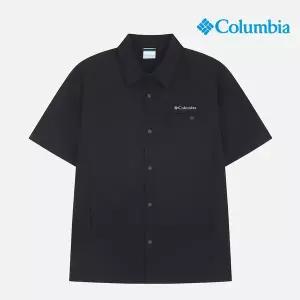 [컬럼비아]남성 씨어서커 반팔 셔켓_블랙 (C72-YMD603)
