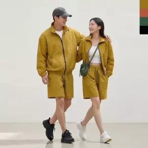 남자 여름 시어서커 쿨 통기성 자켓 반바지 세트