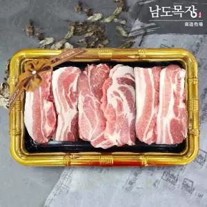 [친환경팔도][어버이날] 보성녹차 먹인 한돈구이 채반 선물세트 1.2kg
