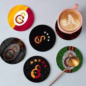 터키 스포츠 갈라타사라이 용품 커피 플레이트 절연 내구성 장식 클럽 라운드 매트