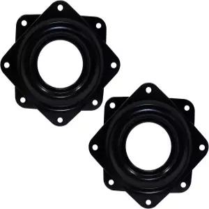 Suiwotin 4pcs 3인치 사각 레이지 수잔 턴테이블 헤비 듀티 하드웨어 식탁용 스틸 볼 베어링 회전 트레이