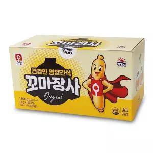 꼬마장사 소시지 1000g(100개입) 1통 어린이 사무실 영양 단체 간식 안주 소세지 선물 학교