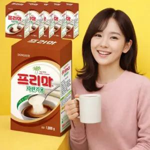 1kg x 6개 세트 동서 자판기용 커피프림 프리마 크리머 분말 식물성크림 가루 벤딩전지분 자판기 대용량