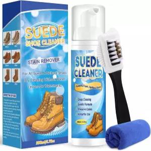 테크 스웨이드 슈 클리너 키트 브러시 타월이 포함된 누벅 폼으로 신발의 먼지와 얼룩을 제거합니다 6.76