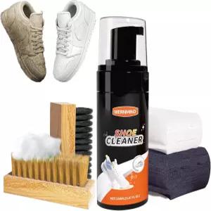 WERNMIND 5PCS 화이트 스니커즈 신발 클리너 키트 패브릭 테니스 클리닝 캔버스 골프 폼 세트 5.07온스