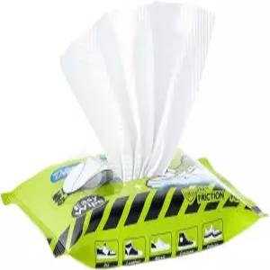 XSMILE 스니커즈 클리너 물티슈 흰색 프리 모이스팅 신발 가죽 캔버스 및 고무 휴대용