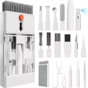 노트북 청소 키트 키보드 클리너 브러시 맥북 휴대폰 헤드폰 이어버드 카메라 렌즈 및 기타 전자 기기용