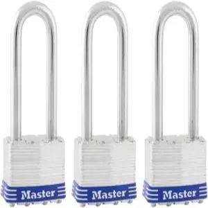 마스터 락 실버 야외 키드-알라이크 자물쇠 열쇠 포함 게이트 울타리 창고 또는 기타 장비를 위한 엑스트라