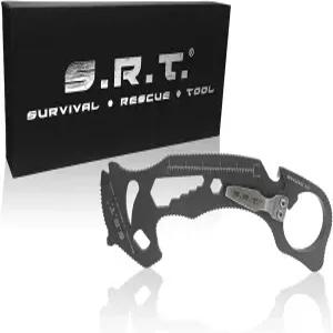 S.R.T 생존 구조 도구 안전벨트 커터 및 창문 차단기가 장착된 일상적인 휴대용 개인 보호 리케이션을 위한