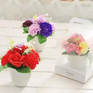버터플라이 비누꽃 카네이션 화분 어버이날 스승의날 부모님 감사 선물 장식