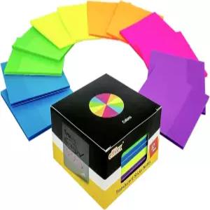 주석 달기 및 강조 표시를 위한 투명 스티커 메모 12개 패드 팩 반투명 세트색상 3 x 600장