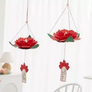 카네이션 종이 무드등 만들기 DIY 어버이날 선물 인테리어 조명 감사 세트