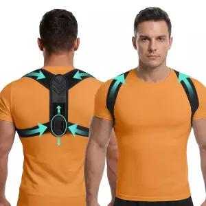 강화된 지지판을 가진 남성을 위한 짐고어의 허리 자세 교정기 팅 폼을 상부 보조 어깨를 펴고 구부러지를
